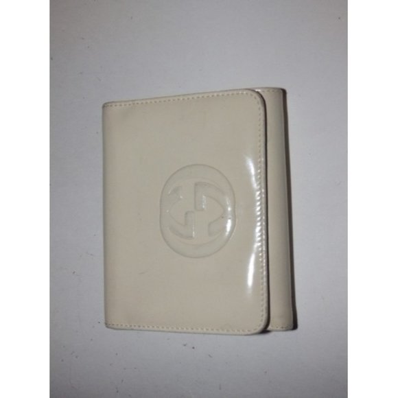Gucci Ivory Patent Leather Tom Ford Era Tri Fold Wallet - Picture 10 of 10